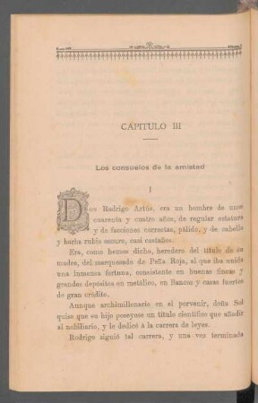 Capítulo III - Los consuelos de la amistad