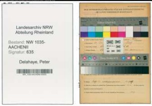 Entnazifizierung Peter Delahaye , geb. 25.10.1897 (Kesselmeister)