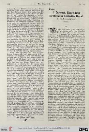7: I. internat. Ausstellung für moderne dekorative Kunst, Schluss [4]