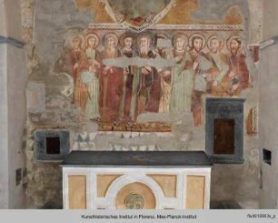 Christus in der Mandorla und die zwölf Apostel