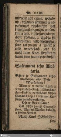 Sakrament teho Woltarja
