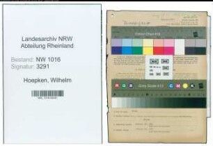 Entnazifizierung Wilhelm Hoepken , geb. 22.12.1907 (Landwirt)