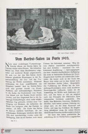 Vom Herbst-Salon zu Paris 1903