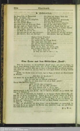 Eine Scene aus dem Göthe’schen „Faust“