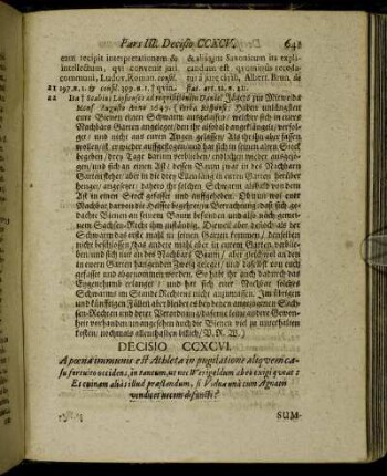 Decisio CCXCVI. - Decisio CCC.