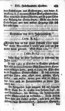 Geschichten des XVI. Jahrhunderts
