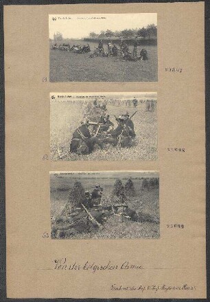 Fotopostkarten: Mitrailleurs en observation