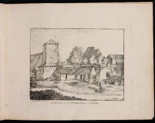 Das Vestner Thor und der fünfeckigte Thurm in Nürnberg. - Burg Nürnberg, Nürnberg, Fünfeckturm; Vestnertor, Nürnberg