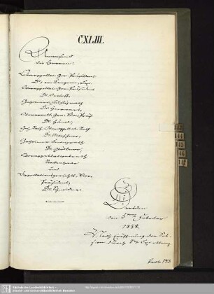 CXLIII., 5. Februar 1858