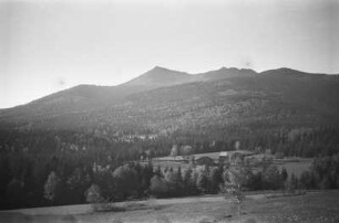 Osser : Blick vom Oberhaidersberger Hang bei Lohberg auf den Berg Osser (Ostrý)