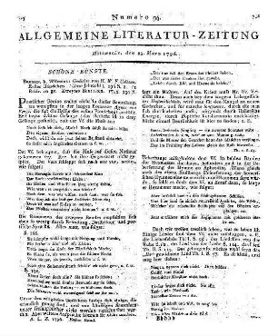 Ueltzen, H. W. F.: Gedichte. Bd. 1-2. Bremen: Wilmans [1795]-96