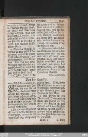 Von der Ewigkeit.