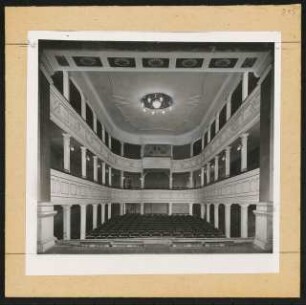Fürstbischöfliches Opernhaus, Passau: Ansicht Zuschauerraum