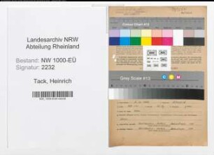 Entnazifizierung Heinrich Tack, geb. 05.12.1898 (Kaufm.Angest.)