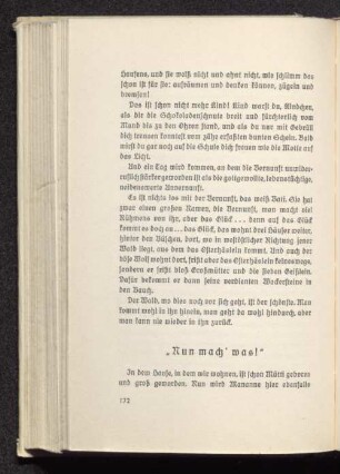 "Nun mach' was!"