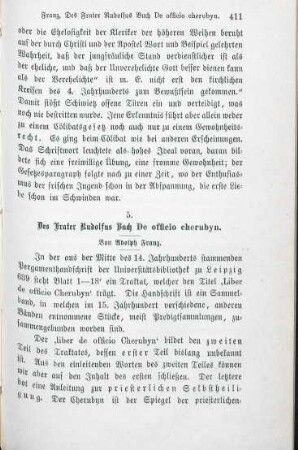 411-436 Des Frater Rudolfus Buch "De officio cherubyn"