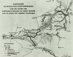 Wolga-Don-Schifffahrtskanal, Kartenskizze