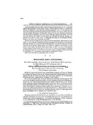 Menschenbild, Auslese und Erziehung : (Fortsetzung)