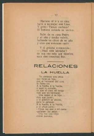 Relaciones. - La huella