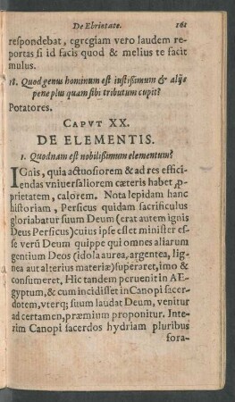 Caput XX. De Elementis.