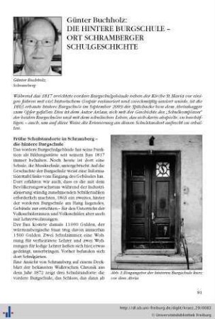 Die hintere Burgschule – Ort Schramberger Schulgeschichte.