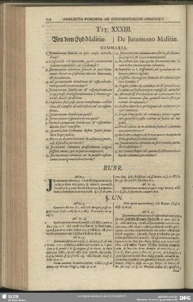 Tit. XXXIII. Von dem Eyd Malitiae