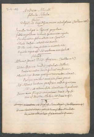 Andrea Alciati fabulae selectae