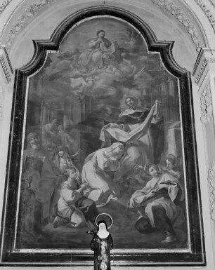 Die heilige Katharina von Siena empfängt das Ordensgewand durch den heiligen Dominikus, Visitation