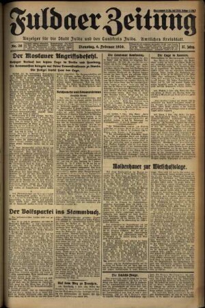 Ausgabe vom Dienstag, den 04. Februar 1930.