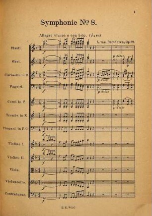 Symphonie No. 8 F-dur : op. 93