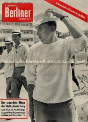 Titelblatt der "Illustrierten Berliner Zeitschrift" zum Sieg von Armin Hary bei den Olympischen Spielen in Rom