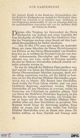 Ein Gartenfest