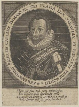 Bildnis des Carolvs Immanvel von Savoyen