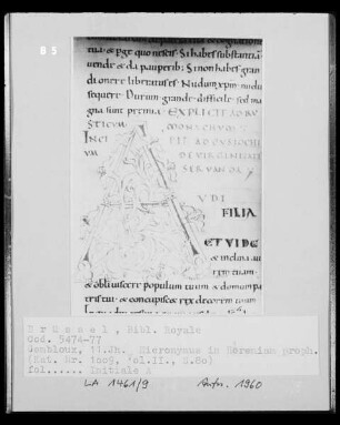 Codex 5474/5477: Hieronymus in Hieremiam proph., Initiale A