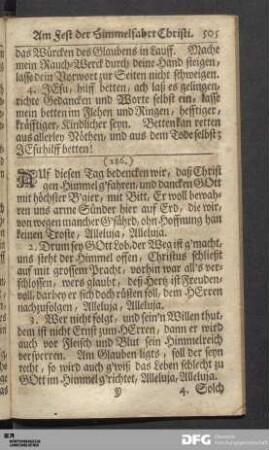 Am Fest der Himmelfahrt Christi.