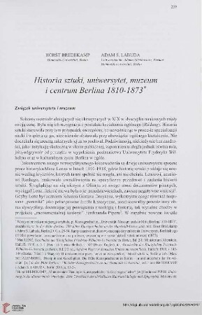 72: Historia sztuki, uniwersytet, muzeum i centrum Berlina 1810 - 1873