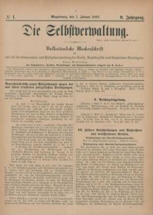 7. Januar-30. December = No. 1-52