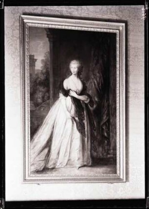 Schloß; Ölbild, Königin Charlotte von England