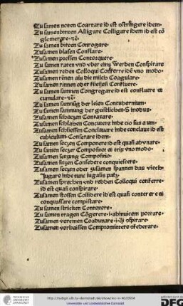 Zusamen noten, coartare id est constringere idem.