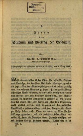 Zeitschrift für vaterländische Geschichte und Altertumskunde. 7, 7. 1844
