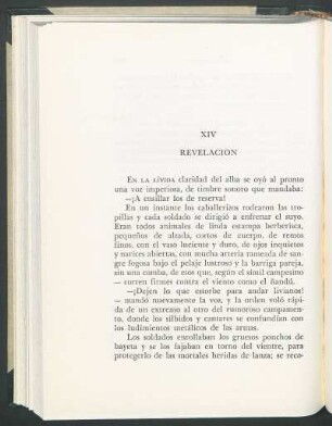 XIV - Revelación