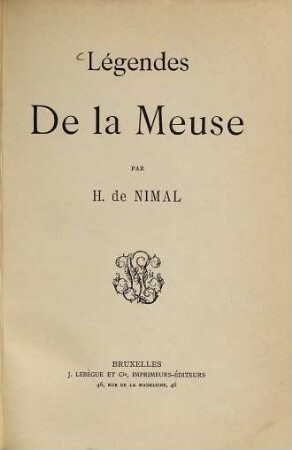 Légendes de la Meuse