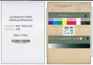 Entnazifizierung Franz Bach , geb. 07.10.1906 (Bergmann)