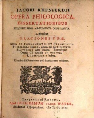 Opera philologica