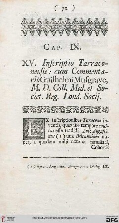 Cap. IX: Inscriptio tarraconensis [...]