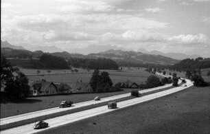 Frasdorf: Autobahn, Richtung München bei Frasdorf