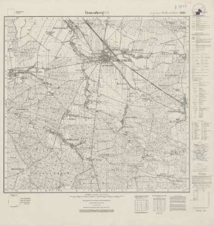 5176 (alte Nr.: 3025) Rosenberg O.S., Meßtischblatt (4cm - Karte)