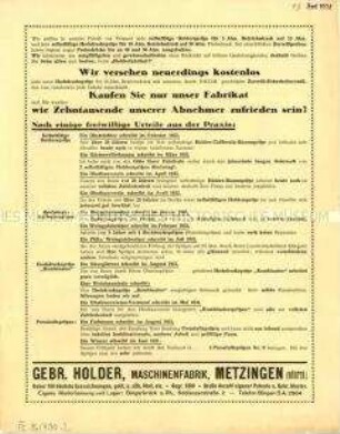 Selbsttätige Hochdruckspritzen
