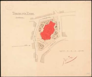 Theater, Essen: Lageplan 1:500