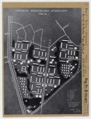 Modell: Wohnhäuser Heinersdorf-Süd. Berlin, Pankow, OT Heinersdorf, Berliner Straße/Treskowstraße/Am Steinberg/Prenzlauer Promenade